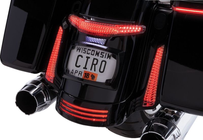 Nummerplåtssats Ciro Latitude svart Touring 14-upp, Trike 14-17