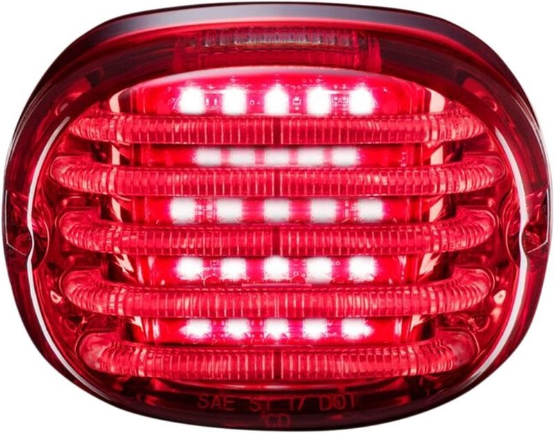 Baklykta Custom Dynamics ProBEAM Squareback Tail LED röd H-D 88-24