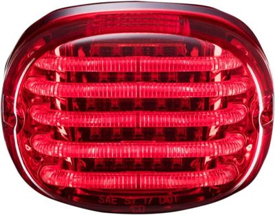 Baklykta Custom Dynamics ProBEAM Squareback Wo/wnd LED röd H-D 88-24