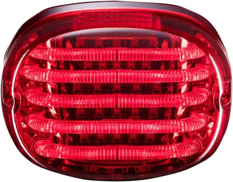 Baklykta Custom Dynamics ProBEAM Squareback Wo/wnd LED röd H-D 88-24