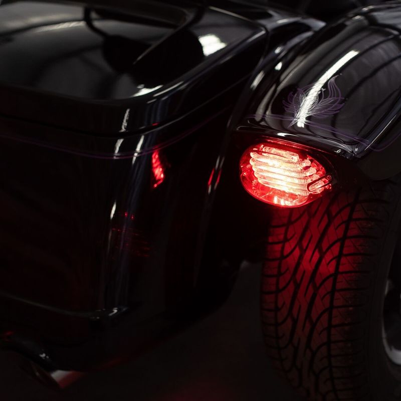 Baklykta Custom Dynamics ProBEAM Squareback LED rökfärgad H-D 88-24