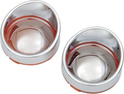 Glas Drag Specialties Visor-Style Bezel Deuce-Style amber