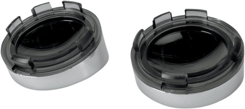 Glas Drag Specialties Visor-Style Bezel Deuce-Style rökfärgad