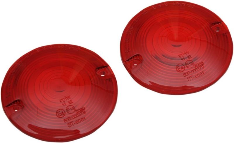Glas blinkers Drag Specialties H-D 84-16 röd