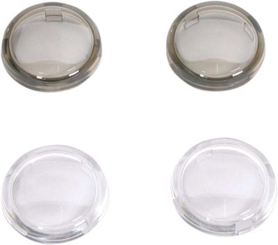 Blinkersglas Drag Specialties Mini-Deuce klar/rökfärgad 4-pack