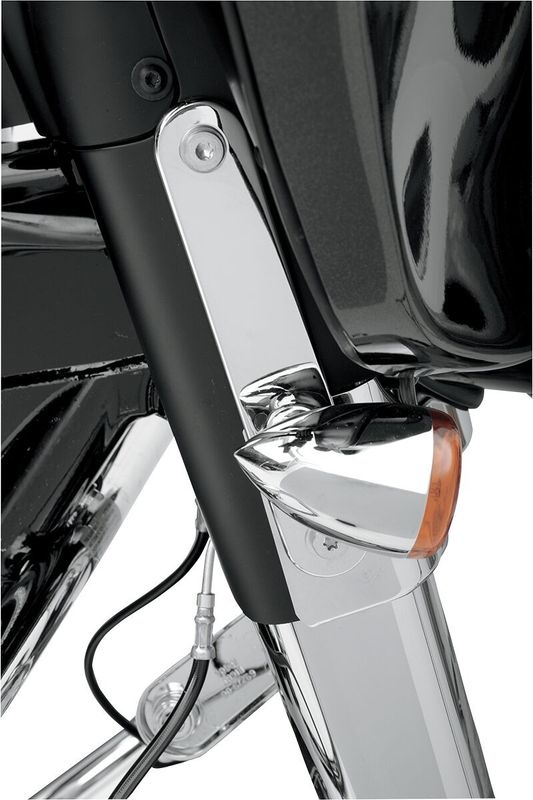 Flyttfästen blinkers Drag Specialties krom Touring 97-13