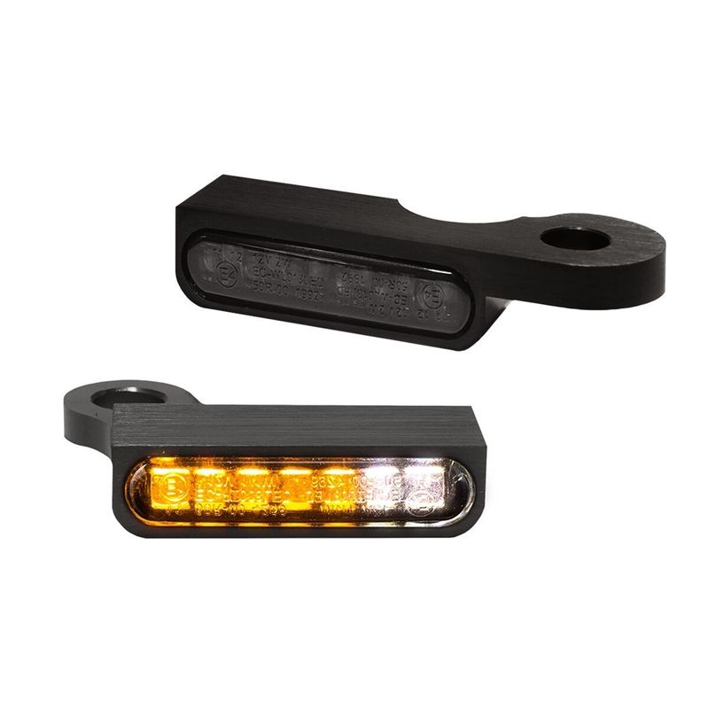 Blinkers styre HeinzBikes Stripes PL svart anodiserad XL Sportster 14-20 HBTS-XL14-PL