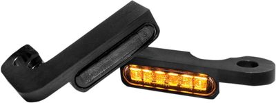 Blinkers styre HeinzBikes Stripes PL svart Dyna 90-17 HBTS-FX96