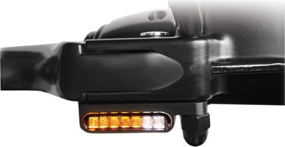 Blinkers styre HeinzBikes Stripes PL svart Dyna 90-17 HBTS-FX96