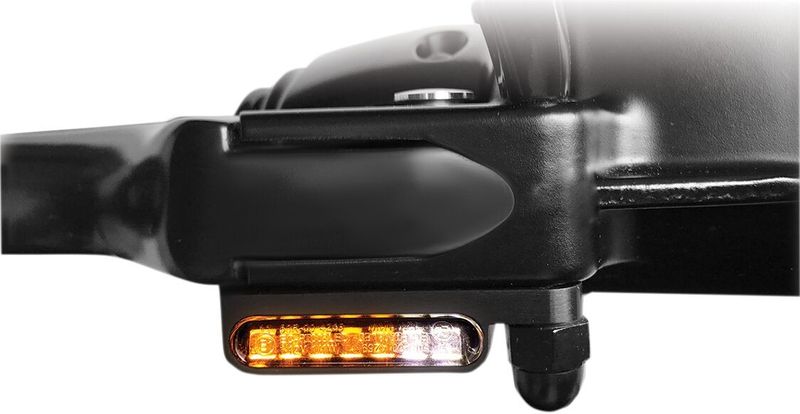 Blinkers styre HeinzBikes Stripes PL svart Dyna 90-17 HBTS-FX96