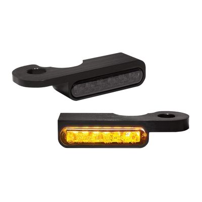Blinkers HeinzBikes Stripes PL svart Softail 90-14