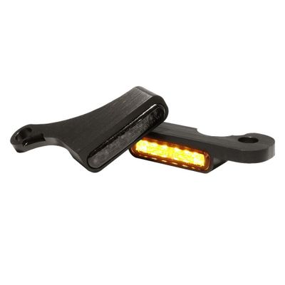 Blinkers styre HeinzBikes Stripes PL svart Softail 15-17