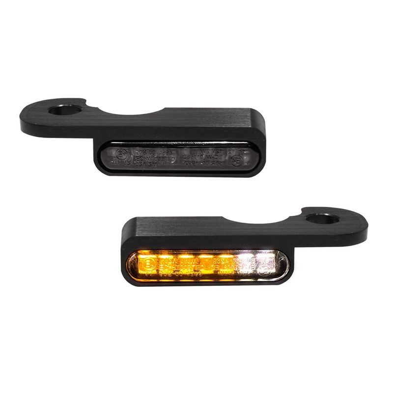 Blinkers styre HeinzBikes Stripes PL svart Softail Breakout with hydraulic HBTS-FXSB-HC-PL