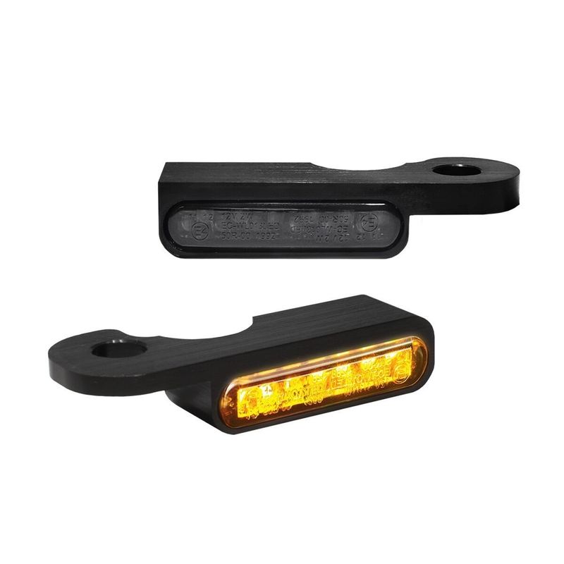Blinkers styre HeinzBikes Stripes CVO FLT/Touring models 02-20 svart anodiserad