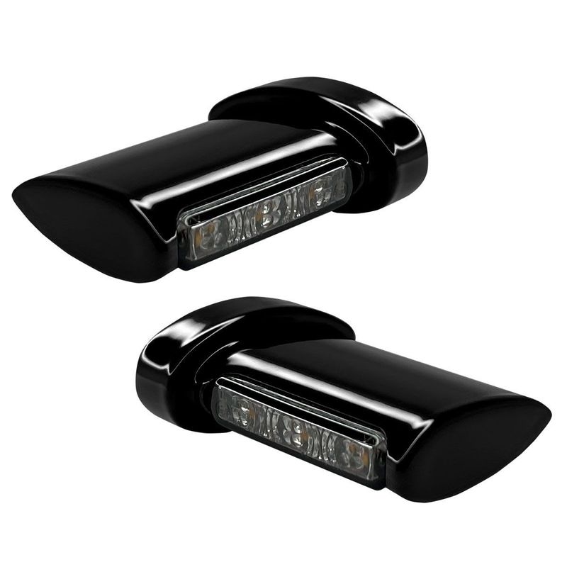 Blinkers HeinzBikes Winglets LED universal blanksvart
