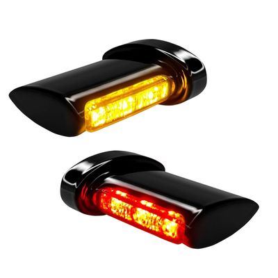 Blinkers baklykta HeinzBikes Aero Winglets 3 1 blank svart universal