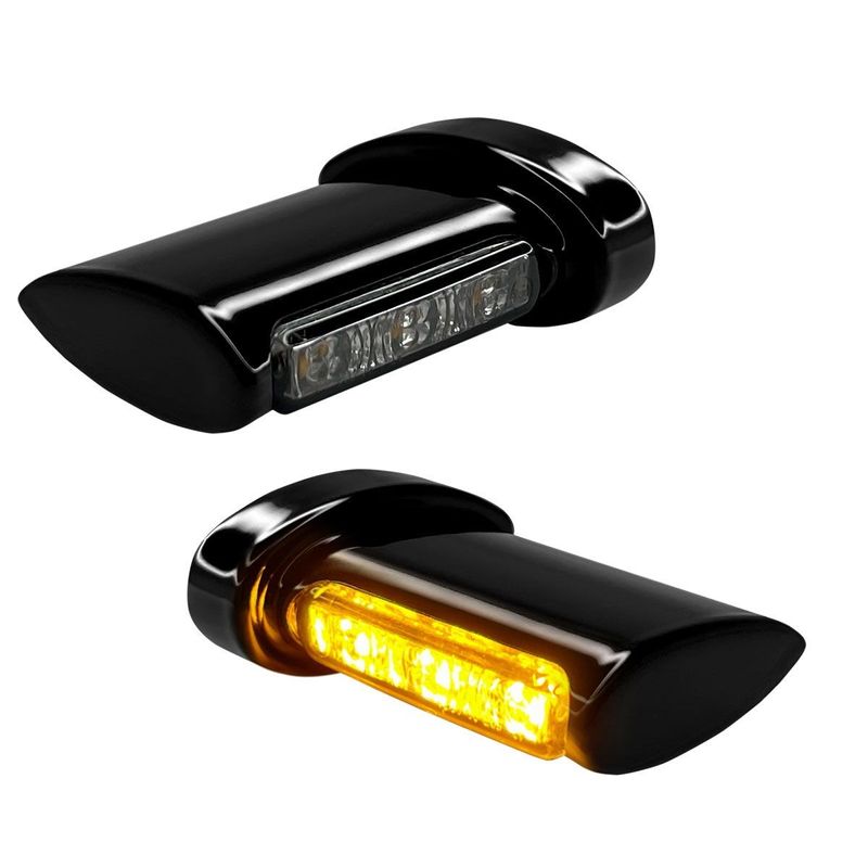 Blinkers baklykta HeinzBikes Aero Winglets 3 1 blank svart universal