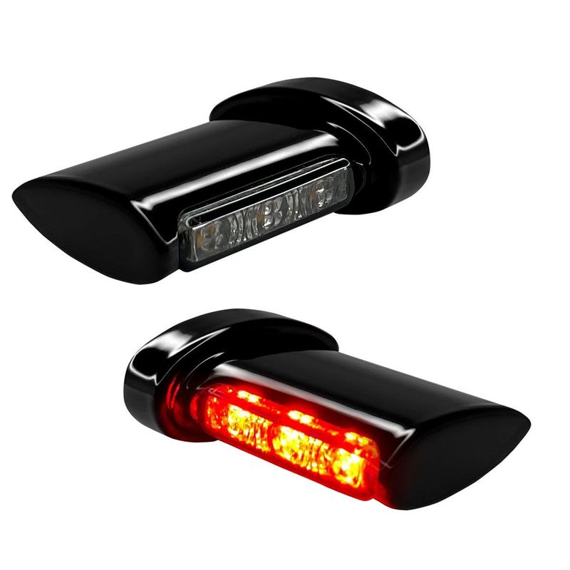 Blinkers baklykta HeinzBikes Aero Winglets 3 1 blank svart universal
