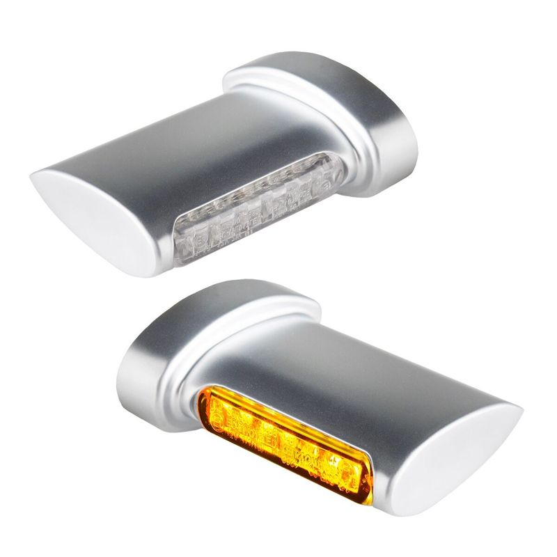 Blinkers baklykta HeinzBikes Aero Winglets 3 1 krom aluminium universal