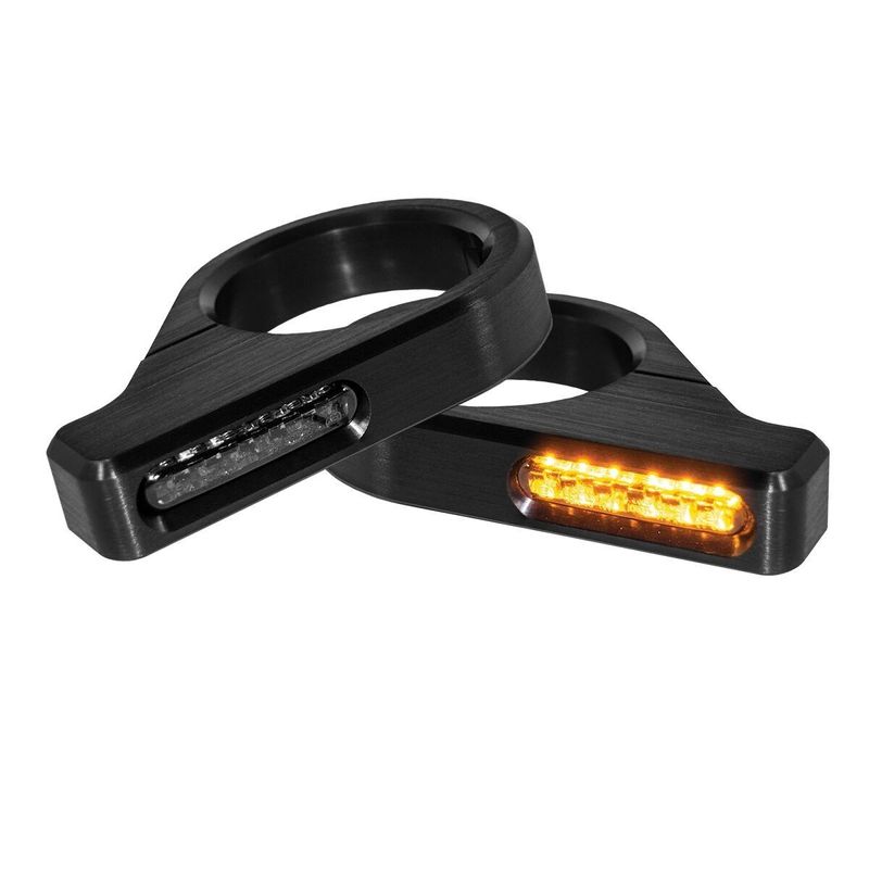 Blinkers framgaffel HeinzBikes ZC-Line 41mm LED universal svart