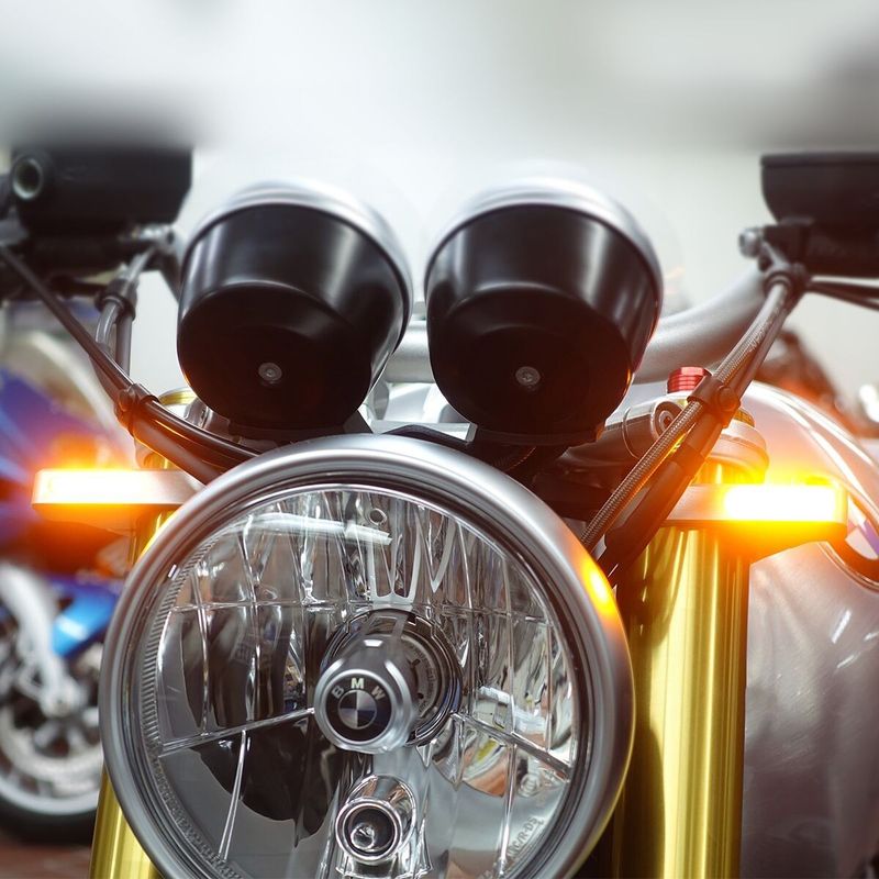 Blinkers framgaffel HeinzBikes ZC-Line 41mm LED universal svart