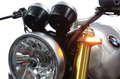 Blinkers framgaffel HeinzBikes ZC-Line 41mm LED universal silver