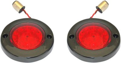 Blinkers bak Custom Dynamics ProBEAM platt LED matt svart Touring 86-22, Softail 86-17