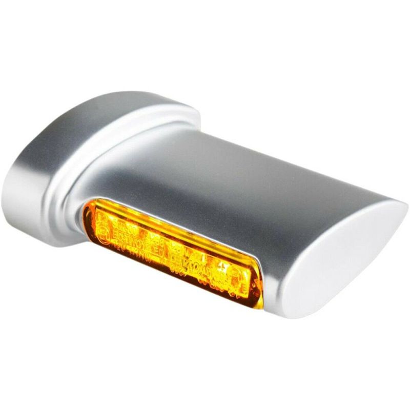 Blinkers Heinz Bikes Winglets LED amber satinkrom skärmmontage