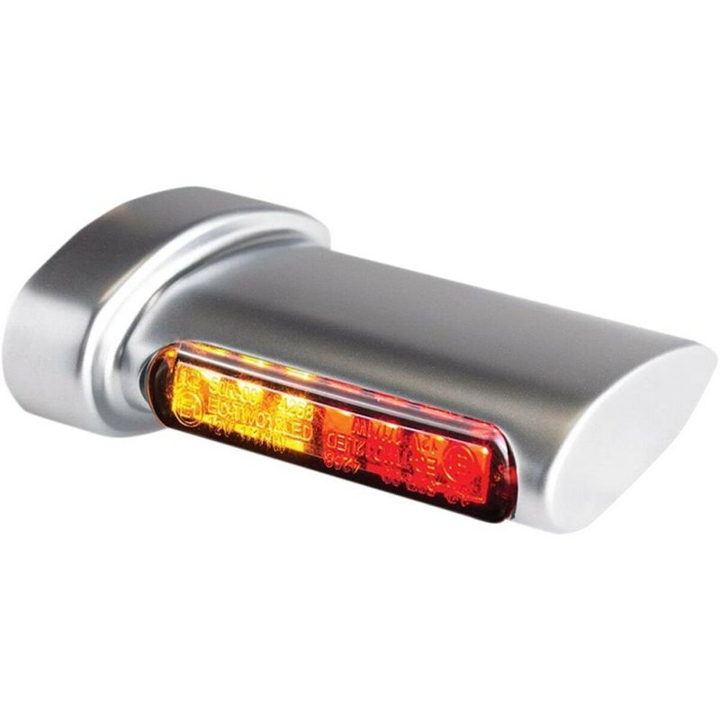 Blinkers baklykta HeinzBikes Aero Winglets 3 1 satin krom universal