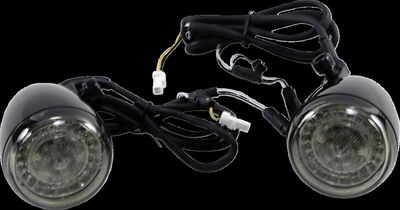 Blinkers fram Custom Dynamics ProBEAM International Dynamic Ringz svart vit Indian 14-upp