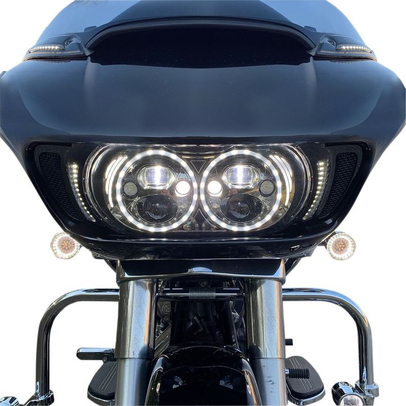 Insatser blinkers fram Drag Specialties dubbel Softail 97