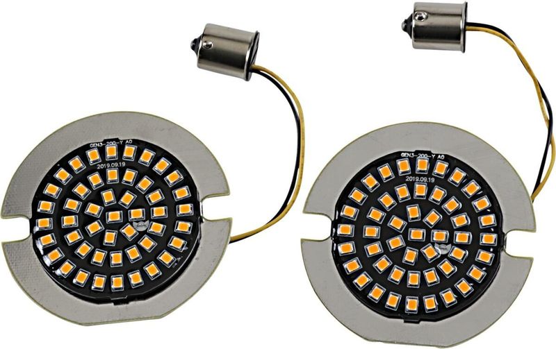Insatser blinkers Drag Specialties LED matt Softail 00