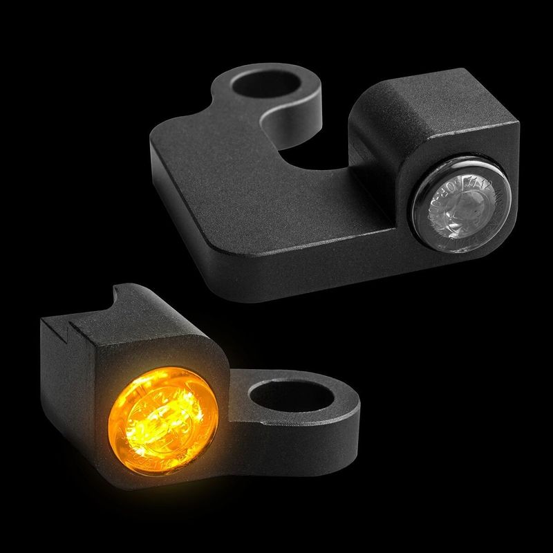Blinkers styre HeinzBikes Nano PL svart XL Sportster 04-13 HBTSN-XL-13-PL