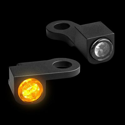Blinkers styre HeinzBikes Nano PL svart XL Sportster 14-20 HBTSN-XL14-PL