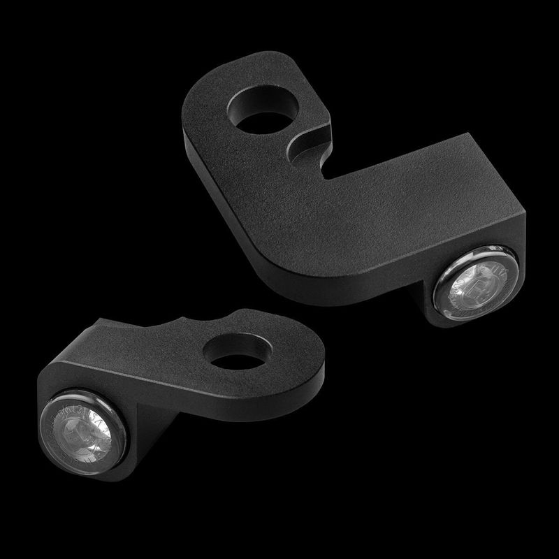 Blinkers styre HeinzBikes Nano PL svart Softail 90-14 HBTSN-FL-14