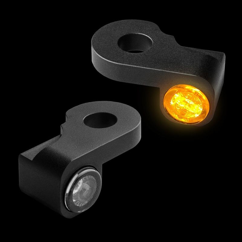 Blinkers styre HeinzBikes Nano PL svart V-Rod VRSCD/X Night Rod 06-17