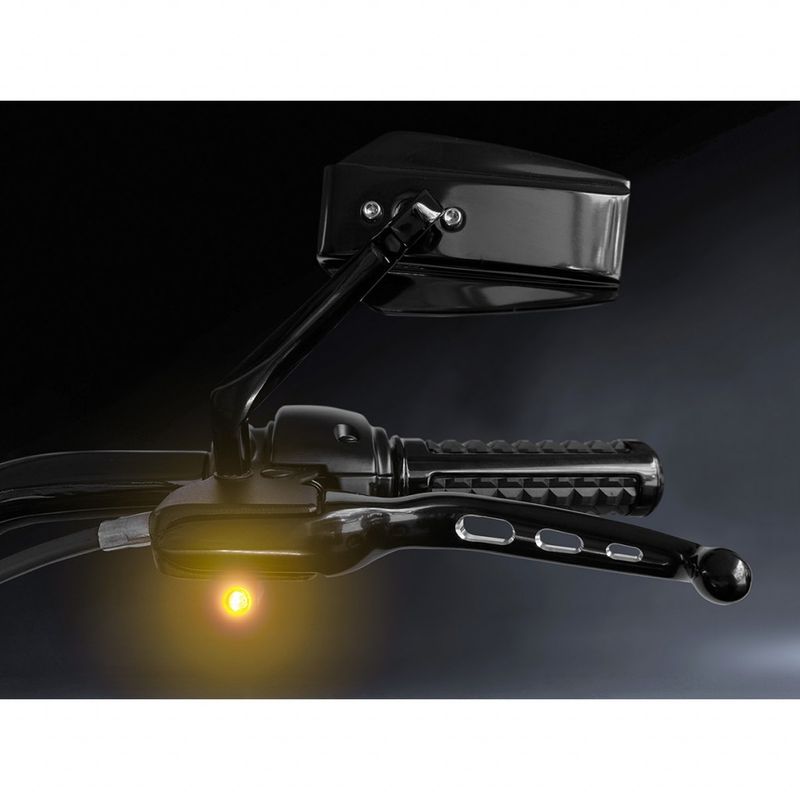 Blinkers styre HeinzBikes Nano PL Softail 18-24 svart