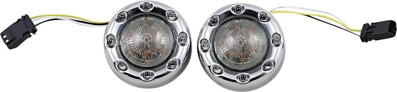 Blinkers Custom Dynamics ProBEAM Ringz krom rökfärgad H-D 16-23