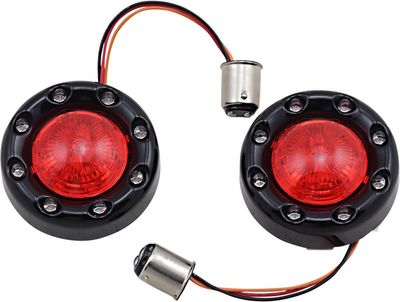 Blinkers Custom Dynamics ProBEAM Ringz H-D 95-upp röd