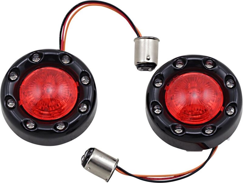 Blinkers Custom Dynamics ProBEAM Ringz H-D 95-upp röd