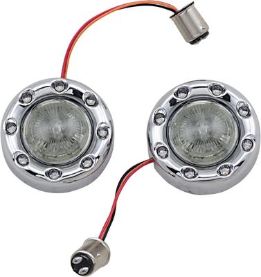 Blinkers Custom Dynamics ProBEAM Ringz krom rökfärgad H-D 95-upp