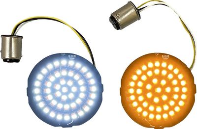 Insatser blinkers fram Custom Dynamics Genesis 4 H-D flat 2-screw pancake style GEN-4-AW-1157