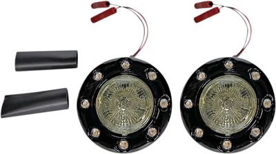 Blinkers bak Custom Dynamics ProBEAM Ringz Scout LED svart rökfärgad Indian 14-upp