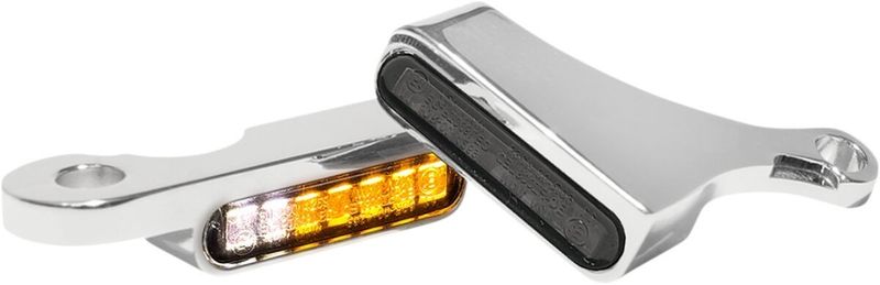Blinkers styre HeinzBikes Stripes krom FLT/Touring 09-13