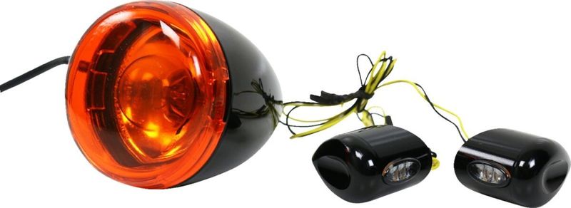 Blinkers fram Kodlin Elypse LED Touring 15-24, Softail 22-24 svart