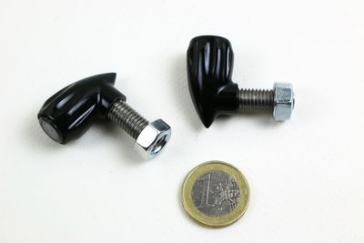 Baklykta/blinkers Kodlin Bullet räfflad 3-1 svart universal