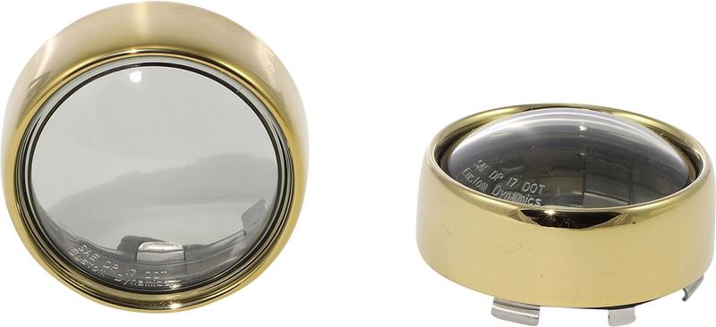 Glas ram Custom Dynamics ProBEAM Turn Signals guld rökfärgad H-D 00-upp