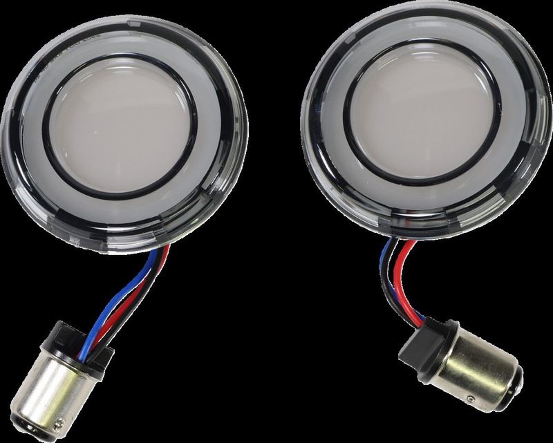Blinkers fram Kuryakyn Tracer L E D rökfärgad LED H-D 00-24