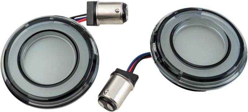 Blinkers fram Kuryakyn Tracer L E D rökfärgad LED H-D 00-24