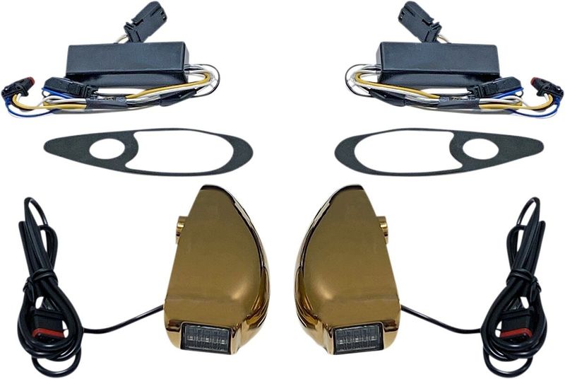 Blinkers Custom Dynamics ProBEAM Glide Tsig guld Touring 15-24